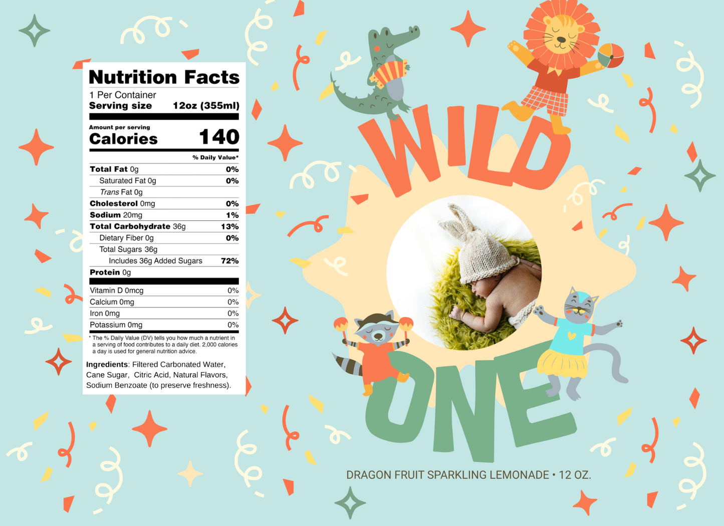 Wild One First Birthday Beverage