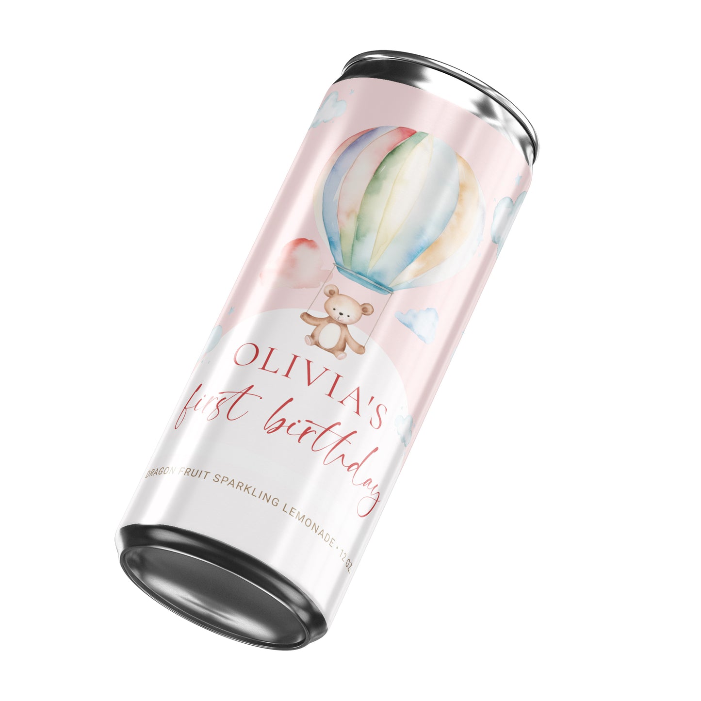 Hot Air Balloon Teddy Bear Birthday Beverage