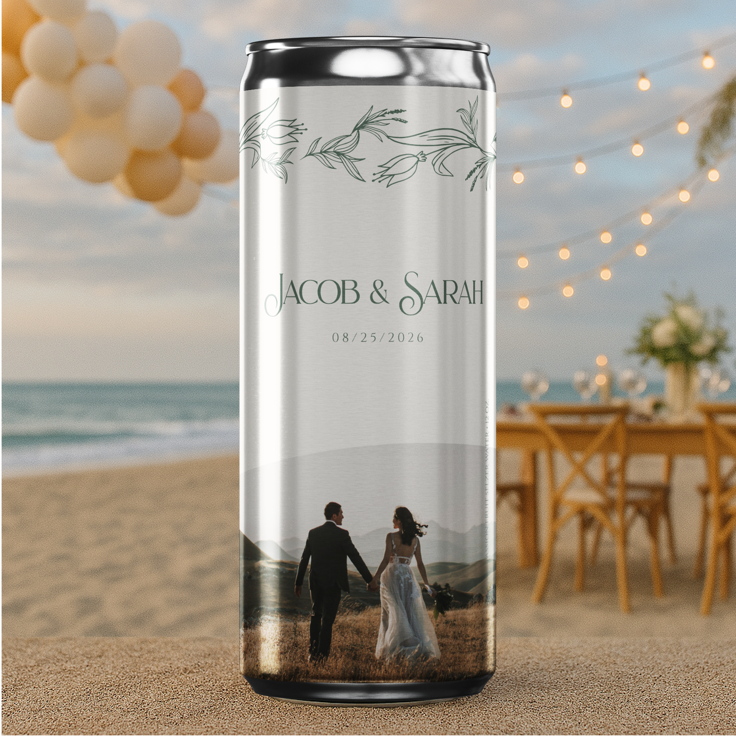 Romantic European Vineyard Wedding Beverage