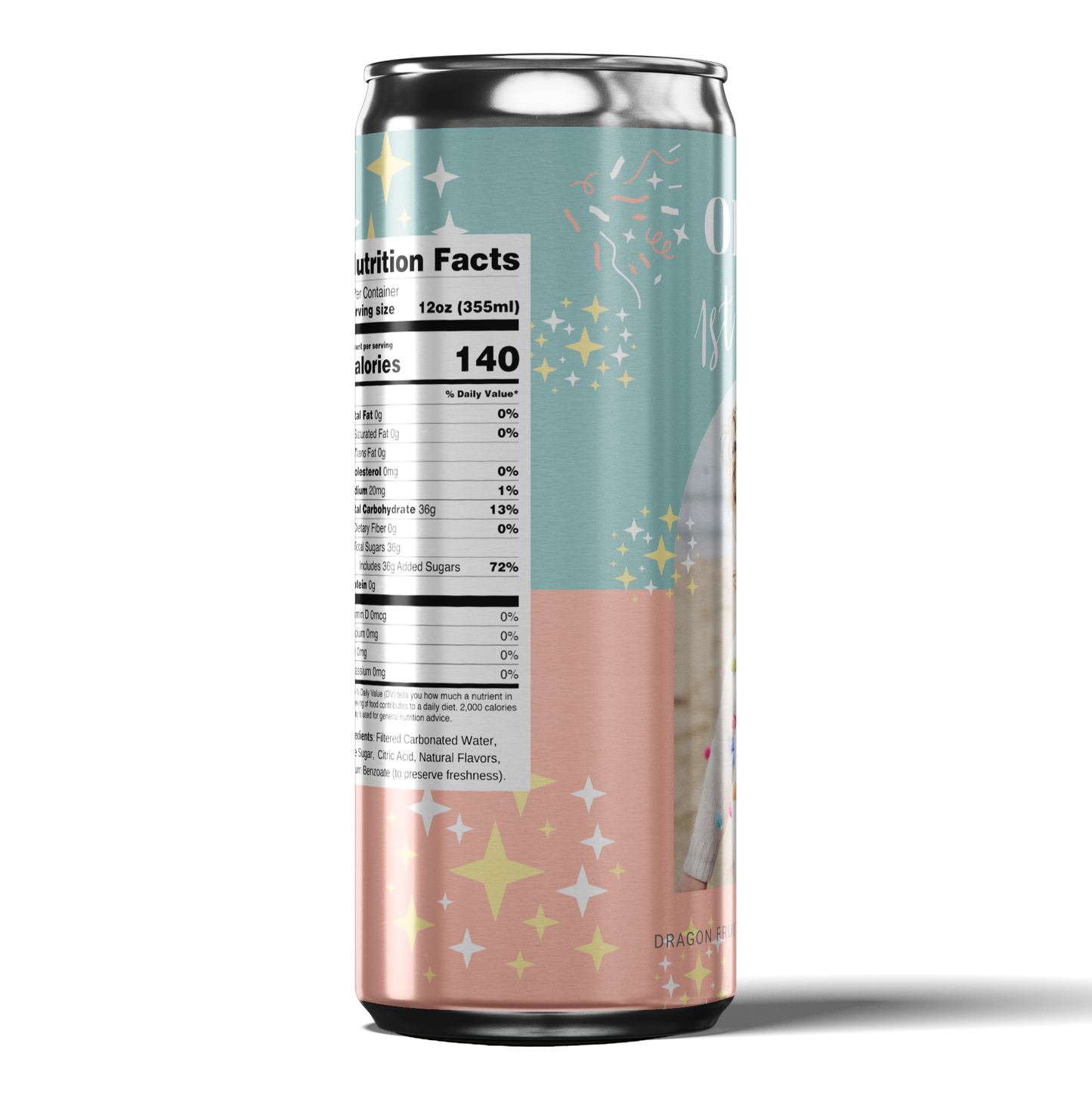 Shiny Star First Birthday Beverage