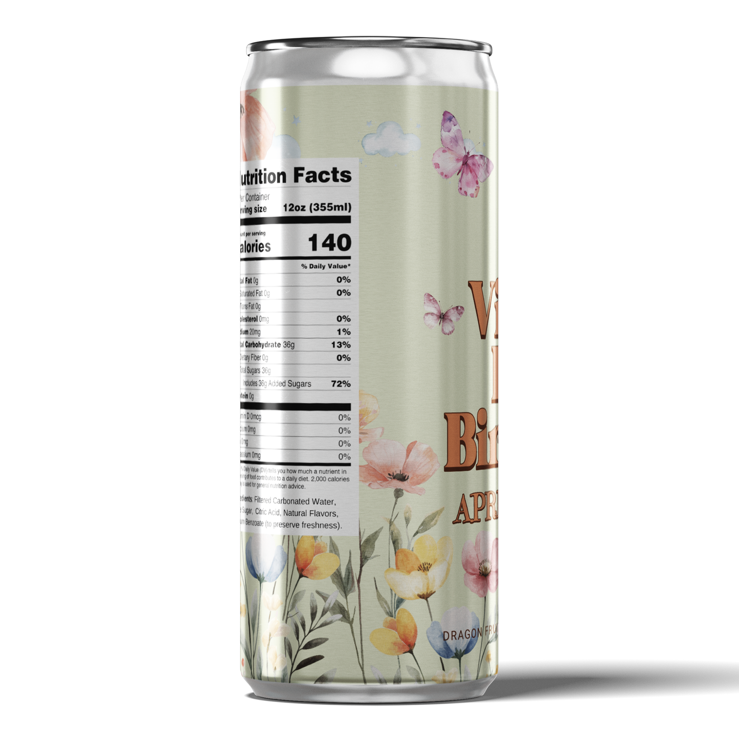 Buttefly Garden First Birthday Beverage
