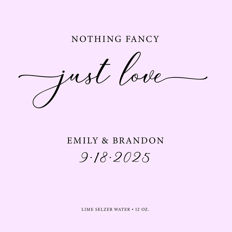 Just Love Purple Wedding Beverage