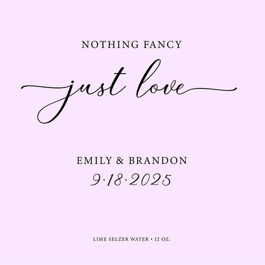 Just Love Purple Wedding Beverage