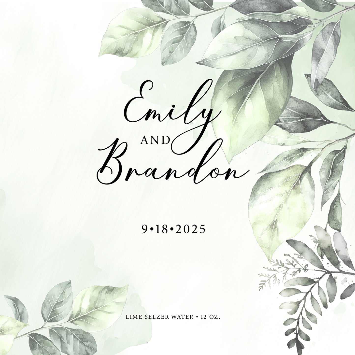 Elegant Olive Green Wedding Beverage