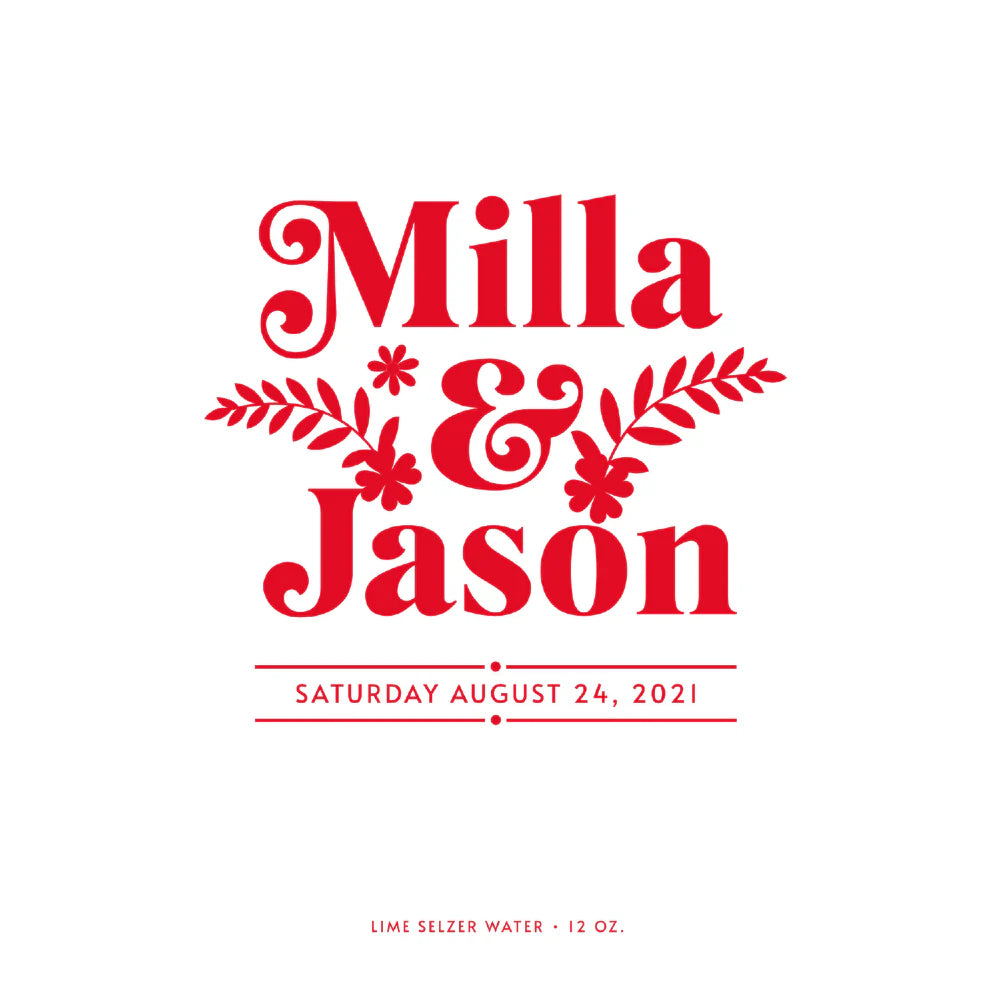 Red & White Wedding Beverage