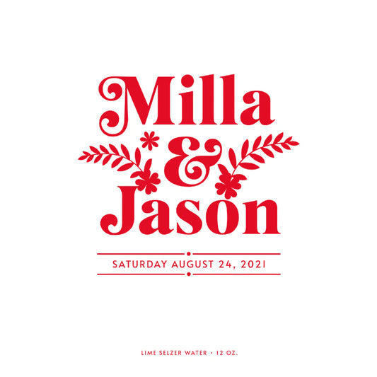 Red & White Wedding Beverage