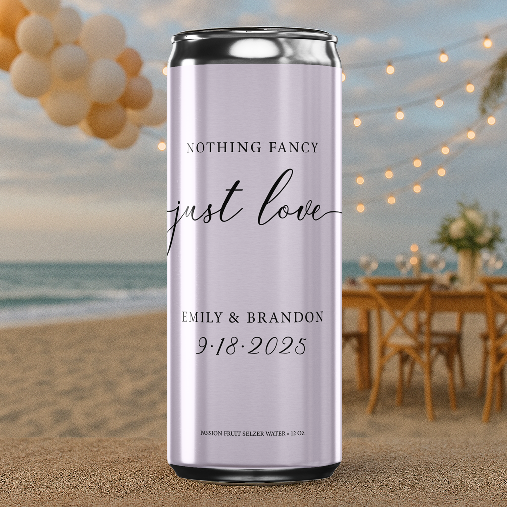 Just Love Purple Wedding Beverage