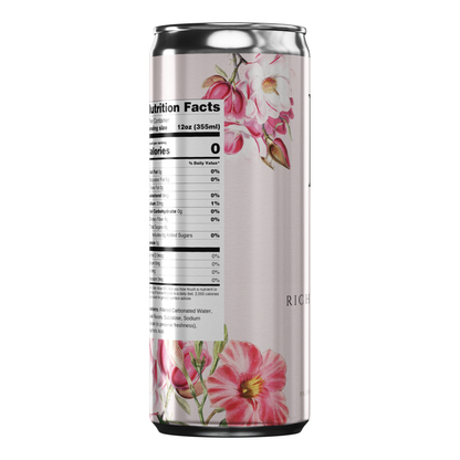 Pink Floral Monogram Wedding Beverage