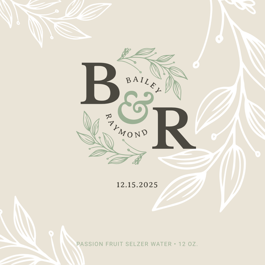 Leaf Motifs Wedding Beverage