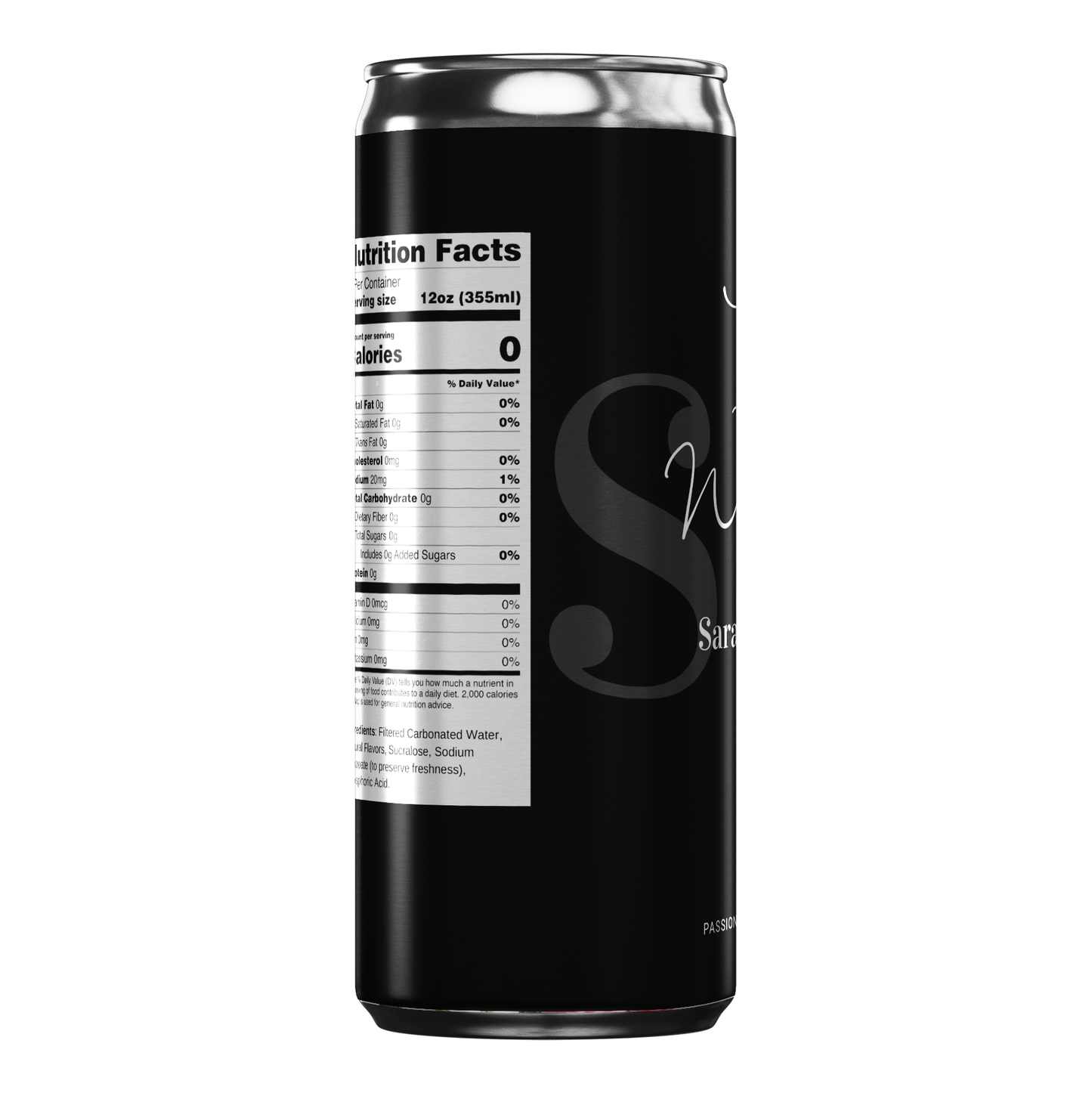 Black & White Mongram Wedding Beverage