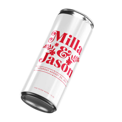 Red & White Wedding Beverage