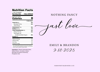 Just Love Purple Wedding Beverage