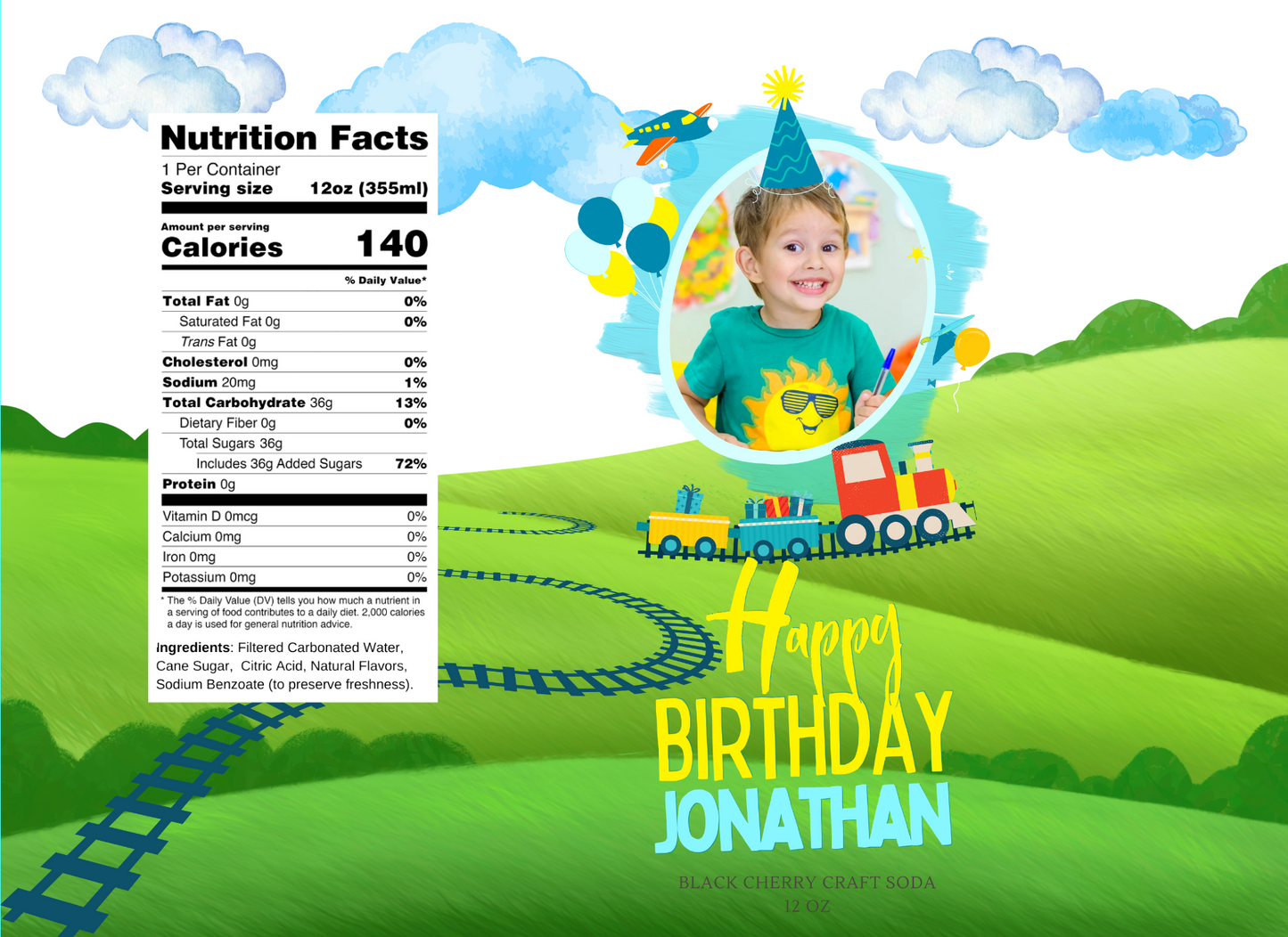 Choo Choo Train Theme Birthday Party Beverage