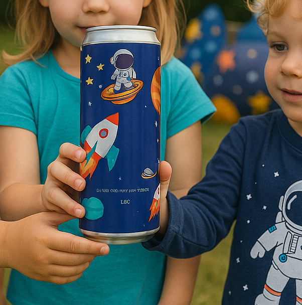 Space Astronaut Theme Birthday Party Beverage
