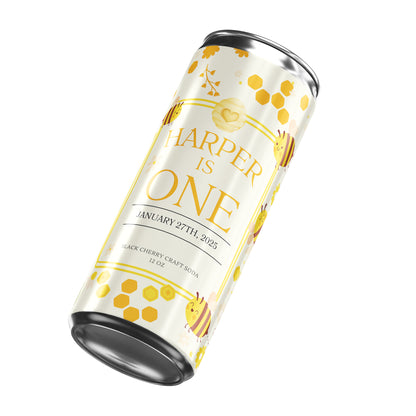 Happy Bee Day Birthday Party Beverage