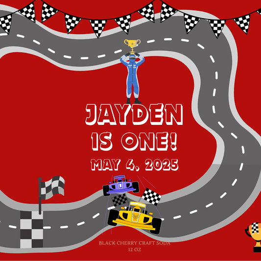 Race Car Theme Birthday Party Beverage