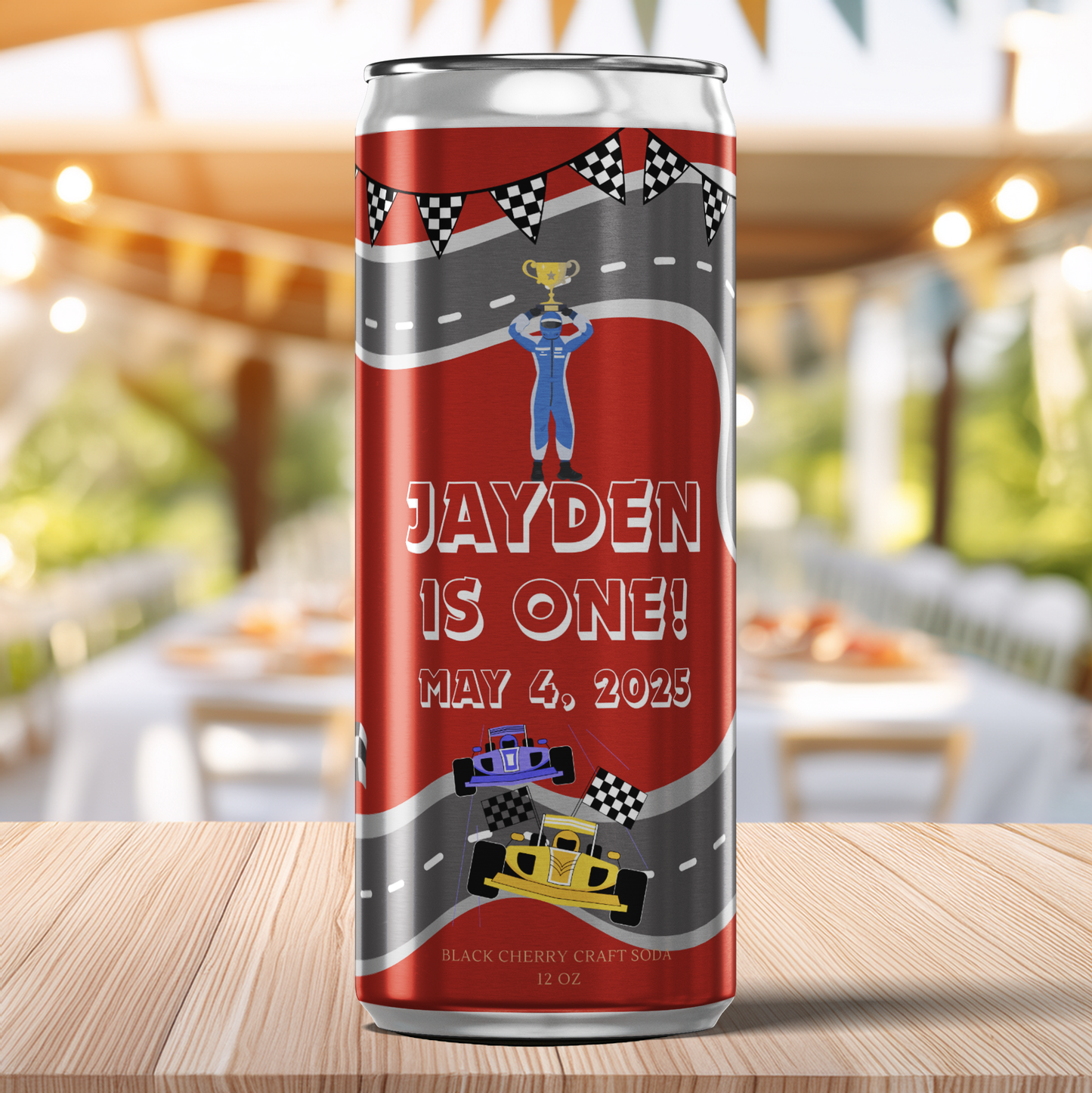 Race Car Theme Birthday Party Beverage