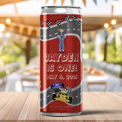 Race Car Theme Birthday Party Beverage