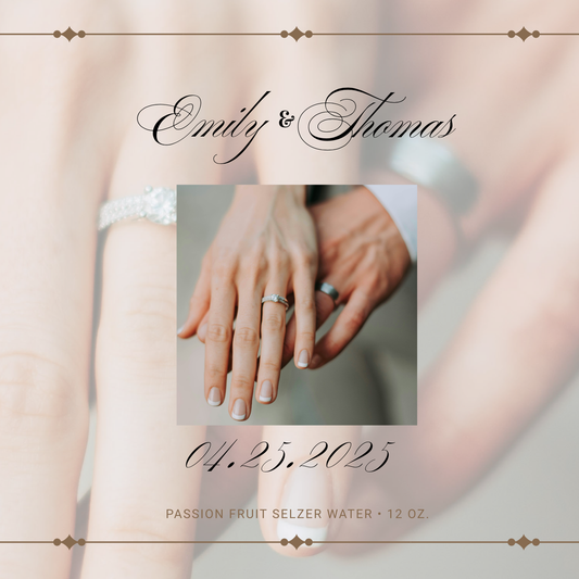 Minimalist Aesthetic Wedding Beverage