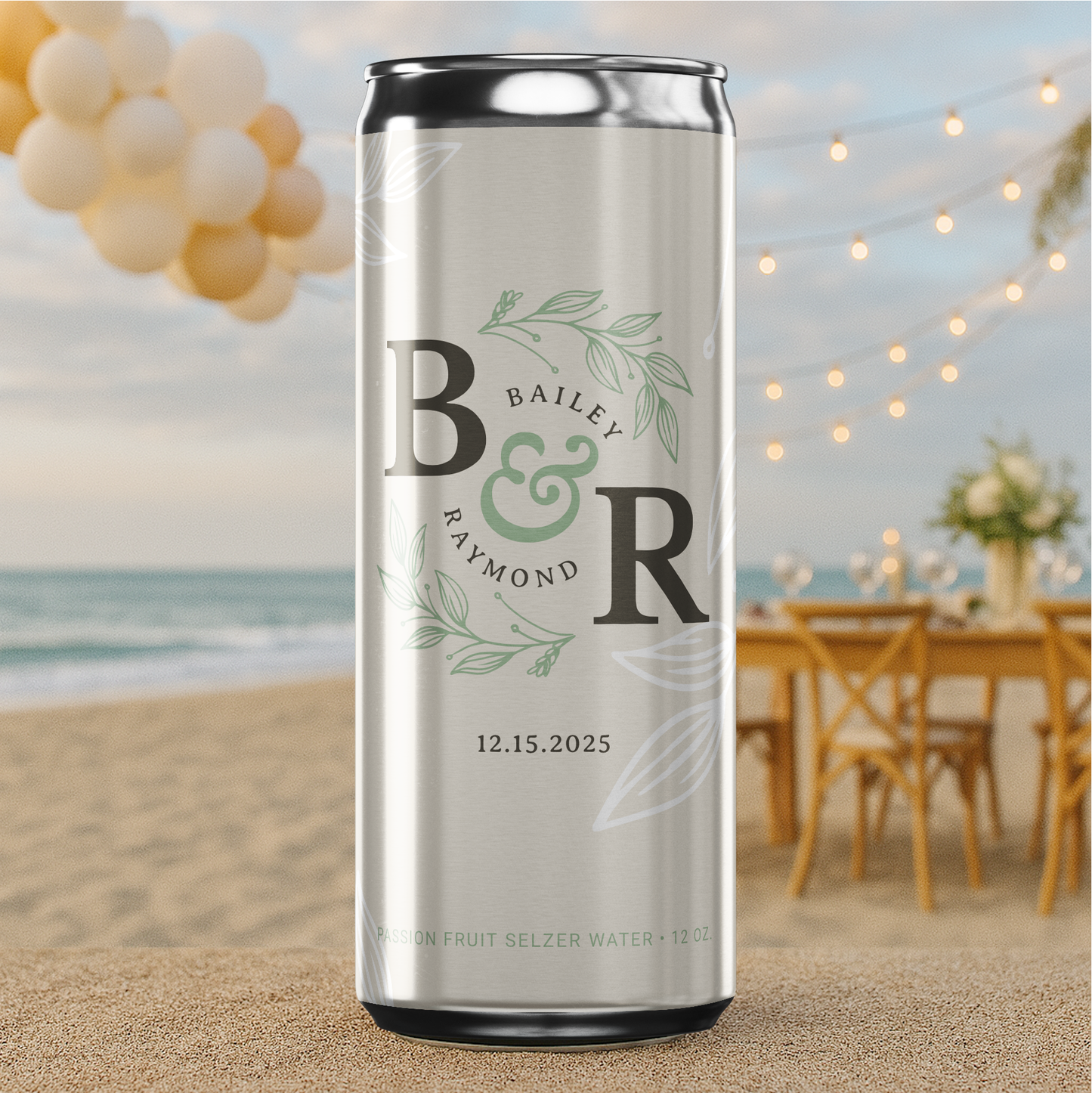 Leaf Motifs Wedding Beverage