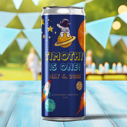 Space Astronaut Theme Birthday Party Beverage