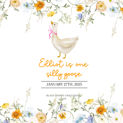 One Silly Goose First Birthay Party Beverage